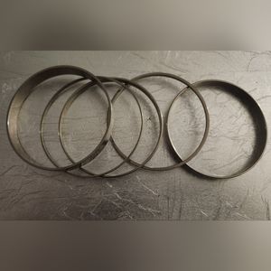Set of 5 silver bangles